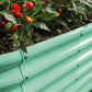 Land Guard 18“ Tall 4×2ft Galvanized Raised Garden Bed Kit, Galvanized Planter Garden Boxes Outdoor, Oval Large Metal Raised Garden Bed for Vegetables……… (Lime Green, 4×2×1.5ft)