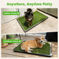 Dog Grass Large Potty Patch, Dog Litter Boxes Artificial Grass Bathroom Turf for Pet Training, Washable Puppy Pee Pad, Perfect Indoor/Outdoor Portable Potty Pet Loo