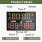 Basketball Digital Scoreboard with Remote,Battery Powered Portable Tabletop Electronic Scoreboard with 75dB Buzzer,Countdown Timer & Score for Games