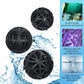 CHENGU 300 Pieces Black Bio Balls for Aquarium 1.02 Inch Internal Bioballs with 5 Pieces Aquarium Filter Media Bags with Zipper for Fish Tank Pond
