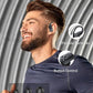 PocBuds Bluetooth Headphones Wireless Earbuds 80hrs Playtime Wireless Charging Case Digital Display Sports Ear Buds with Earhook Deep Bass IPX7 Waterproof Over-Ear Earphones for TV Phone Laptop Black