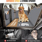 Dog Car Seat Cover for Back Seat, Dog Car Bed Cover with Strong Hard Bottom, Back Seat Extender Hammock for SUV Truck,4 Panels Gray Color