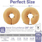 Inflatable Dog Cone Collar - Dog Neck Donut Cone Collar Alternative After Surgery - Soft Cone for Large Medium Small Dogs Cats - Alternative Recovery E Collar (Yello, XXL)