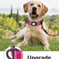 TagME Airtag Dog Collar,Waterproof Reflective Pet Collar with Airtag Holder,Soft Padded and Double D-Rings for Large Dogs,Hot Pink