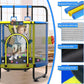 YORIN Trampoline for Kids 66'' 60'' 55'' Toddler Mini Small Trampoline Outdoor Indoor Trampoline W Basketball Hoop, Swing, Adjustable Gymnastics Bar, Gift for Baby, Toddlers & Kids