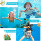 Kids Swim Goggles with Nose Cover, Snorkel Diving Mask Anti-Fog Anti-UV, Snorkeling Gear Swimming Goggles for Kids 3-14 2PCS