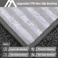 COSY HOMEER Edging Stair Treads Non-Slip Carpet Mat 28inX9in Indoor Stair Runners for Wooden Steps, Edging Stair Rugs for Kids and Dogs, 100% Polyester TPE Backing (15pc, Black)