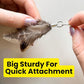 Feather Toys Replacements (3 Pc) - Cat Toys & Kitten Toys for Indoor Kittens, Set of Replacement Feather Attachments Extra Small and Durable, for Cat Wands, Natural and Safe