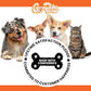 GoPets 2-Sided Dematting & Deshedding Comb for Dogs & Cats, Versatile Undercoat Detangler Brush for Shedding, Matted Hair & Fur Remover Tool, Stress-Free Pet Grooming Rake with Ergonomic Handle