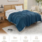 Threadmill Muslin King Blanket | 4 Layer 100% Cotton Gauze Summer Blanket | Soft, Breathable, and Cozy for All Seasons | Lighweight King Size Blanket for Bed | Folkstone Blue