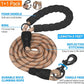 Heavy Duty Tactical Dog Harness for Medium Dogs, Brown, Molle System, Four-point Adjustment, Anti-lost ID Tag, Includes 5ft Leash