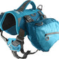 Kurgo Big Baxter Dog Backpack, Dog Saddlebag Pack for Pets, Adjustable Saddlebag for Hiking, Walking, Running, Camping, Coastal Blue