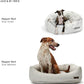 Jax & Bones Dog Napper - Machine Washable Shag Bed for Dogs - Extra Heavy Duty Bolstered Sides - Small White Dog Mat | 24 x 21 Inches