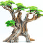Fish Tank Decor- Bonsai Tree of The Forest with Faux Moss- Aquarium Decoration Aquascaping- Made of Sandstone, 8.8 x 4.3 x 7.8 inches
