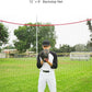 ZELUS Collapsible Barricade Backstop Net 12x9 ft, Net for Lacrosse, Baseball, Basketball, Soccer, Field Hockey and Softball Practice Barrier, Portable Hitting Net for Backyard, Park, with Carry Bag