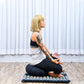 Leewadee Meditation Cushion Set – 1 Round Zafu Meditation Pillow and 1 Square Roll-Up Zabuton Meditation Mat, Pillows Bundle Filled with Kapok