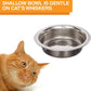 Neater Feeder Deluxe Mess Proof Cat Bowls Elevated for All Breeds – Made in USA – No Spill Raised Bowls for Indoor Cats – Stainless Steel Food and Water Bowl Set, Pet Dish Feeding Station, Black