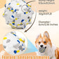 2.36'' Dog Balls for Dogs Aggressive Chewers Indestructible Tennis Durable Bouncy Interactive Dog Toy Balls for Fetch Game Floating Training(White Medium)
