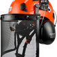 Forestry Safety Helmet with Build-in Visor Mesh Face Shield Ear Muffs 4 in 1 Chainsaw Safety Hard Hats