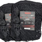 Velocity Heavy Duty Black & White Lacrosse Net - Fits 6’x6’x7’ Goals - Weatherproof, UV Resistant 1000D High-Strength Polyester - Comes with 100+ Feet of Lacing Cord and 4 Quick Ties