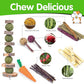 VESPRO Bunny Teys for Rabbits Hamster/Guinea Pig Toys Natural Timothy Hay Sticks chew Treats and Balls for Rabbit, Bunny, chinehila, Guirea Pig, Hamster, Bunny Teeth Care
