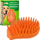GoPets Curry Comb Bath Brush for Cleaning & Grooming, Silicone Shampoo Scrubber for Shedding & Massage, Rubber Dog Wash & Grooming Brush, Pet Bath Supplies for Long & Short Hair Dogs & Cats