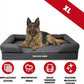 The Dog’s Bed XL Grey 43.5x34, Memory Foam, Pain Relief: Arthritis, Hip & Elbow Dysplasia, Post Surgery, Lameness, Supportive, Calming, Waterproof Washable Cover, Veterinary Approved