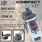 Iron Infidel Battle Bottle - 32 Oz Insulated Water Bottle with Straw Lid & Chug Cap, Stainless Steel Metal Flask Includes Rugged, Removable Sleeve for Keys, Wallet, & Phone (Arctic Camo 1 Liter)