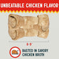 Canine Chews 8-9" XL Extra Large Rawhide Bone for Large Dogs Aggressive Chewers Savory Flavored 10 Pack (Chicken Flavor)