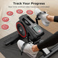 pooboo Under Desk Bike Pedal Exerciser, Quiet Magnetic Mini Exercise Bike with 16 Resistance Levels, Arm & Leg Workout, Resistance Bands & Non-Slip Mat for Home Office Therapy