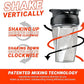 HELIMIX 1.5 Vortex Blender Shaker Bottle Holds Upto 20oz | No Blending Ball or Whisk | USA Made | Portable Pre Workout Whey Protein Drink Shaker Cup | Mixes Cocktails Smoothies Shakes | Top Rack Safe