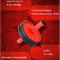 WOD Nation Ab Roller - Black & Red, Modern Core Fitness Equipment for Home Gym & Travel - Ab Wheel for Workout & Core Stability