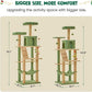 MWPO 70.1-Inch Green Large Cat Tree, Multi-Level Tall Cat Tower for Indoor Cats, Plush Cat Condo with Big Padded Perches, Sisal-Covered Scratching Posts, Hammock, Toys for Kittens & Cats