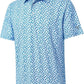 Men's Golf Polo Shirts Short Sleeve Striped Performance Moisture Wicking Dry Fit Golf Shirts for Men