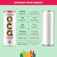 OCA ZERO Strawberry Watermelon, Organic energy drink, zero sugar, gluten-free, vegan plant-based, 12 Fl Oz (12-pack)
