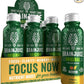 BrainJuice Focus & Energy Drink Shots, Nootropics with Alpha GPC, B Vitamins & Organic Green Tea Caffeine, Supports Focus, Memory & Clarity, Non-GMO, Gluten Free, Peach Mango, 2.5 fl oz, 12 Pack