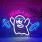 Dumbbell Neon Sign,Neon Signs for Wall Decor,Gym Neon Sign,Ghost Dead Lift Led Sign,Barbell Led Signs for Wall,USB Powered with Dimmable Switch Neon Lights for Bedroom,Gym Decor,Workout