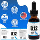 Liquid Vitamin B-12 for Dogs and Cats - Vet Formulated - Effective for All Animals Methylcobalamin (Methyl B12) - Energy, Appetite and Mood - Made in USA