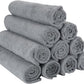 Arkwright Microfiber Gym Towel - Pack of 12 - Super Soft, Quick Dry Workout Sweat Towels, 300 GSM Lightweight & Absorbent for Sports, Working Out, Yoga, and Spa, 16 x 27 in, Grey
