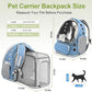 Expandable Cat Backpack,Cat Bubble Backpack Carrier for Carrying Cats, Pets and Small Dogs,Airline-Approved,Designed for Travel, Hiking, Walking,Car （Blue