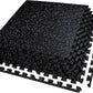 AIRHOP 0.56in Thick 24 Sq Ft Exercise Equipment Mats, 6 Tiles Upgraded Rubber Top with High Density EVA Foam, Large Interlocking Puzzle Gym Flooring for Home Gym, Heavy Weight Workout, 24 x 24in
