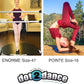 Portable Dance Floor Home & Travel Set-Includes Enorme Size 47” and Pointe Size 16”