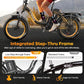 Folding Electric Bike for Adults with Peak 1000W Motor, 48V 20AH Battery up to 30MPH 80 Miles, 20" Fat Tire All Terrain Ebike, Front Suspension 7-Speed Commuter E Bike, Step-Thru, UL Certified