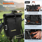 Bike Pannier Bag 27L Waterproof Bicycle Rear Rack Bag, Large Capacity Expandable Cargo Rack Bag with Reflective Strips, Adjustable Buckles for Cycling Traveling Commuting
