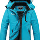 MOERDENG Women's Waterproof Ski Jacket Warm Winter Snow Coat Mountain Windbreaker Hooded Raincoat Jacket