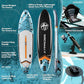 11'6"x35" Inflatable Paddle Board, 450lbs Extra Wide Stand Up Paddleboard for Adults with Premium SUP Accessories Kit & Backpack, Blow Up Kayak Non-Slip Stable Deck Boat for Yoga Fishing Surf