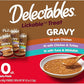 New! Delectables Gravy Lickable Wet Cat Treat & Food Topper, Variety, 30 Pack