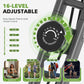 Exercise Bike, 5 in 1 Foldable Stationary Bike for Seniors, 16-Level Adjustable Magentic Resistance, Indoor Workout Bike with 330LB Capacity, Comfortable Seat Backrest X-bike