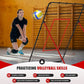 Volleyball Rebounder Net，Portable 7x4 ft Training Equipment for Spike and Smash Practice - 5 Rebound Angles Custom Target Area for Volleyball Sports Training