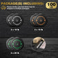 Olympic Rubber Bumper Weight Set - 2 Inch Barbell Plates for Home Gym Strength Training